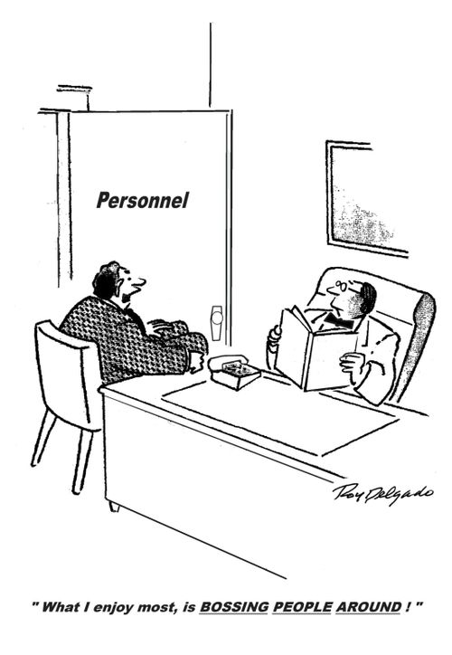 'What I enjoy most, is bossing people around!'