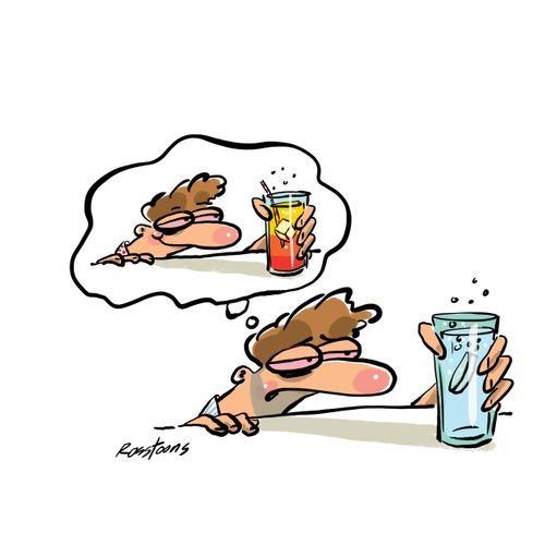 Man has hangover