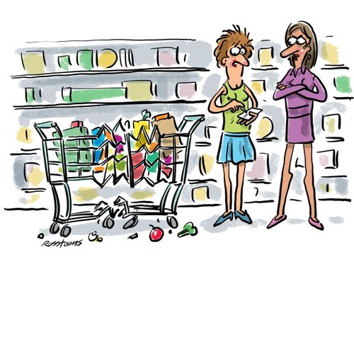 Supermarket trolley crash
