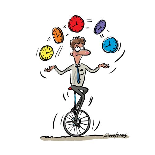 Juggling time