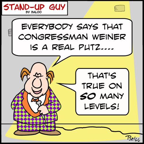 'Everybody says that Congressman Weiner is a real putz.... That's true on SO many levels!'