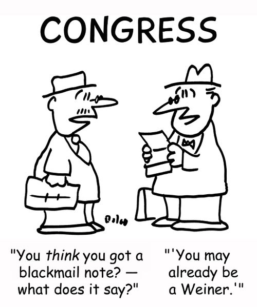 CONGRESS, 'You THINK you got a blackmail note? - what does it say?'