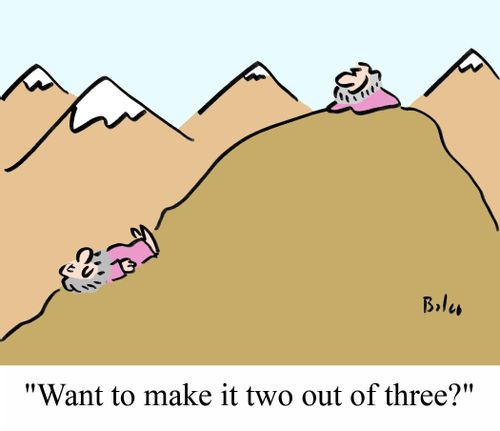'Want to make it two out of three?'