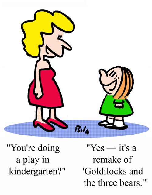 'You're doing a play in kindergarten?'