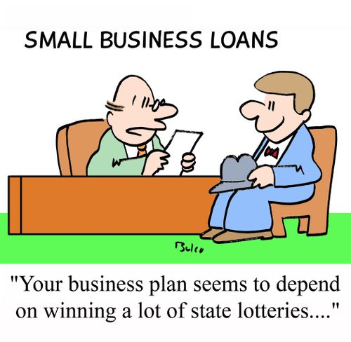 SMALL BUSINESS LOANS, 'Your business plan seems to depend on winning a lot of state lotteries....'