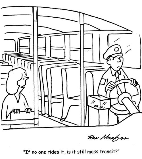 'If no one rides it, is it still mass transit?'