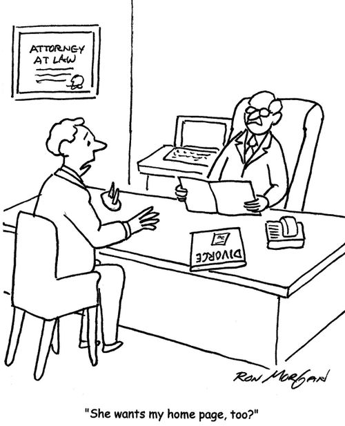 'She wants my home page, too?'