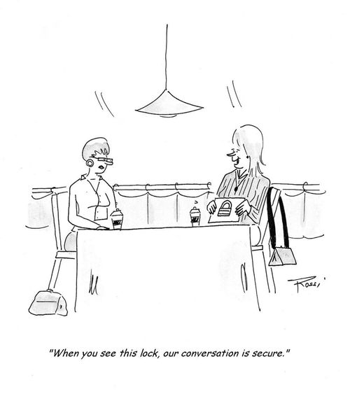'When you see this lock, our conversation is secure.'
