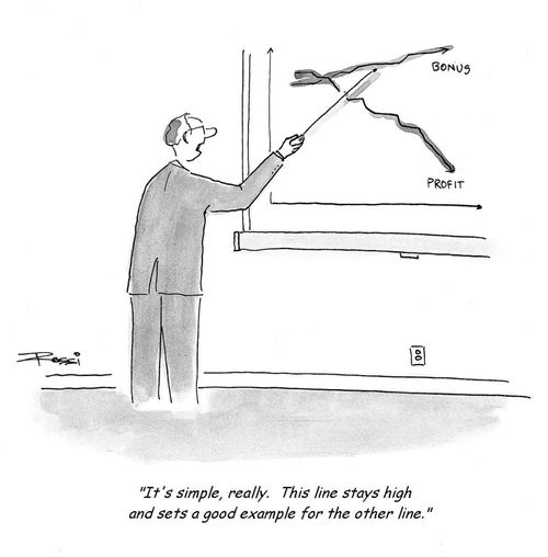 'It's simple, really. This line stays high and sets a good example for the other line.'