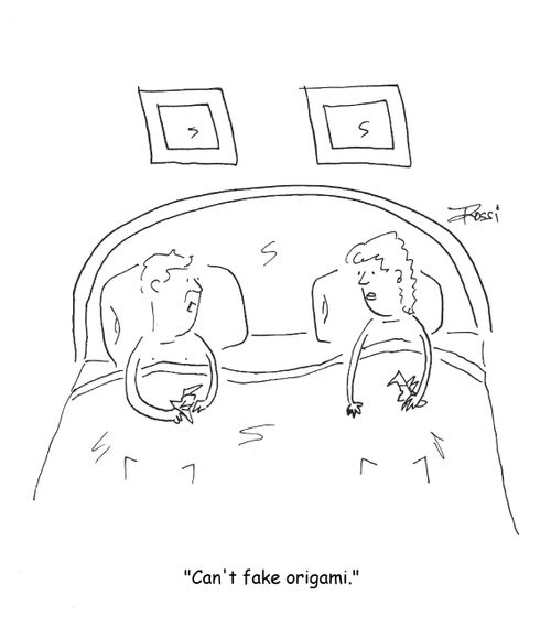 'Can't fake origami.'