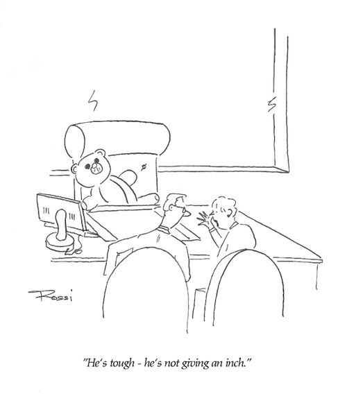 'He's tough - he's not giving an inch.'