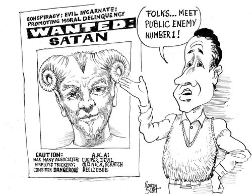 'Folks, meet public enemy number 1!'