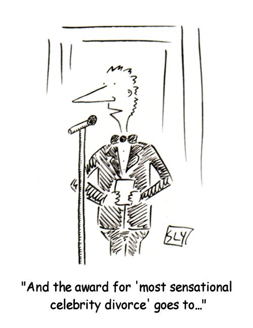 'And the award for 'most sensational celebrity divorce' goes to...'