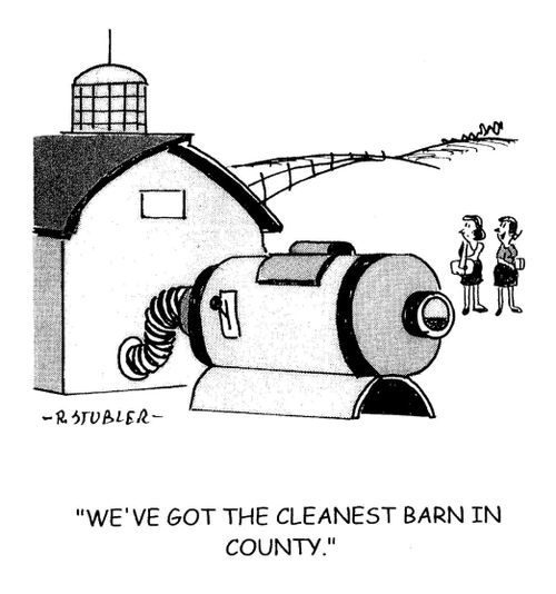 'We've got the cleanest barn in the county.'