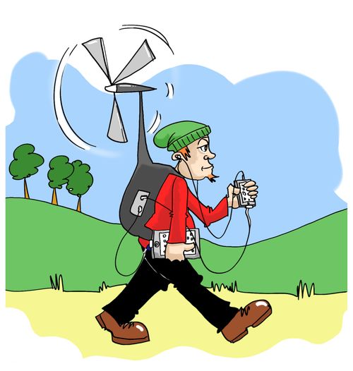Portable Wind Turbine.