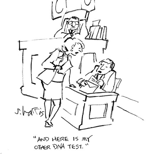 'And here is my other DNA test.'
