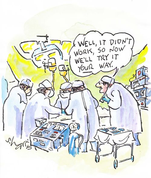 'Well, it didn't work, so now we'll try it your way.'