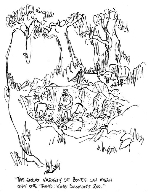 'The great variety of bones can mean only one thing: King Solomon's Zoo.'