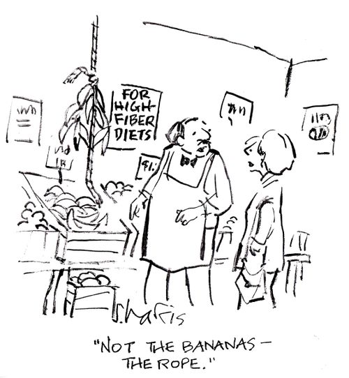 'Not the bananas - the rope.'