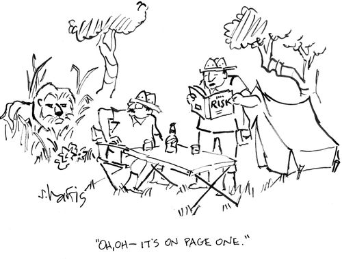 'Oh, oh - it's on page one.'