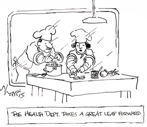 'The health dept. takes a great leap forward.'
