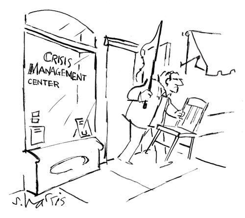 Lion Tamer leaves a Crisis Management Center