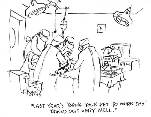 'Last year's 'Bring your pet to work day' turned out very well.'