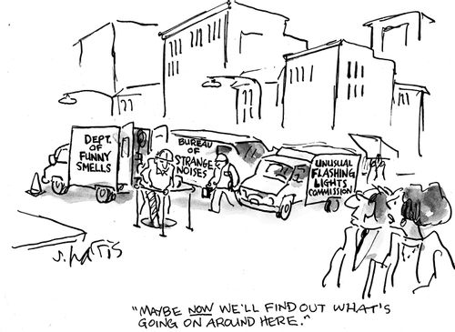 'Maybe now we'll find out what's going on around here.'