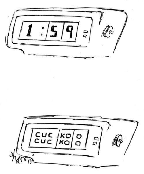 '1:59 - cuckoo, cuckoo.'