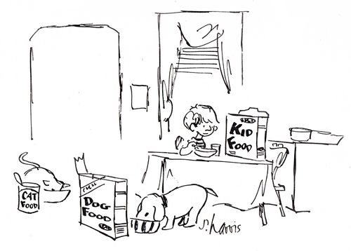 Cat Food, Dog Food and Kid Food.