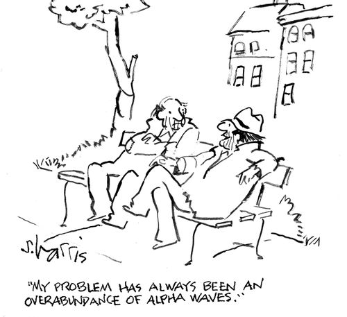 'My problem has always been an overabundance of alpha waves.'