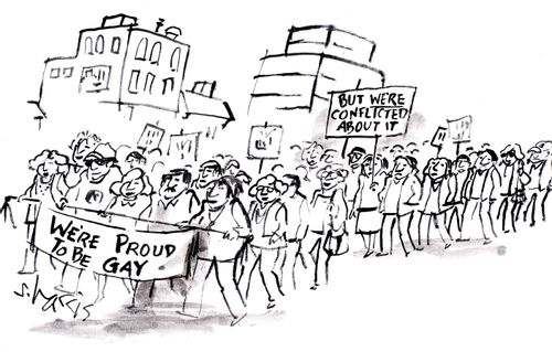 We're proud to be gay. . . But we're conflicted about it.