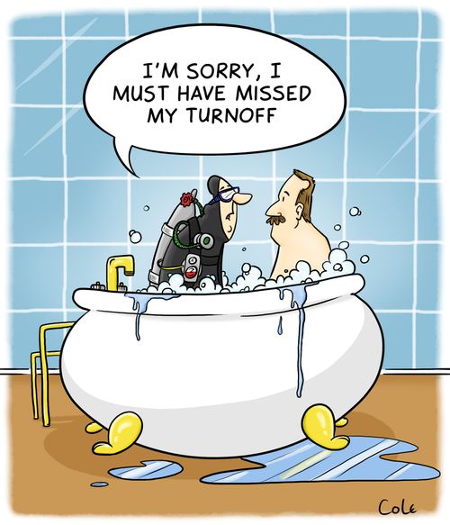 'I'm sorry, I must have missed my turnoff.'