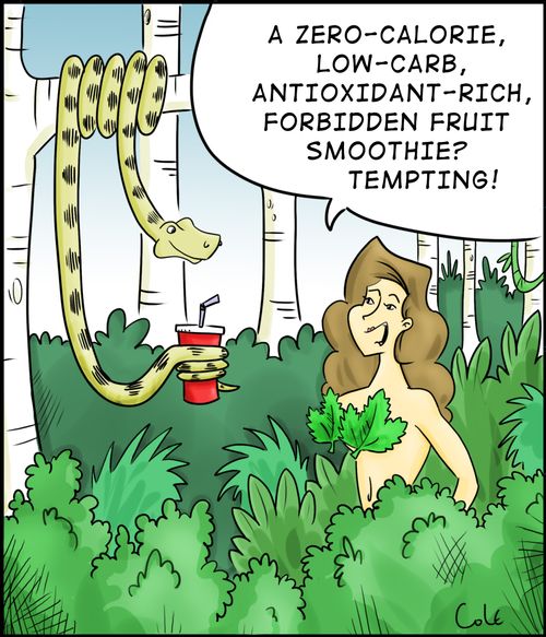 'A zero-calorie, low-carb, antioxidant-rich forbidden fruit smoothie? Tempting!'