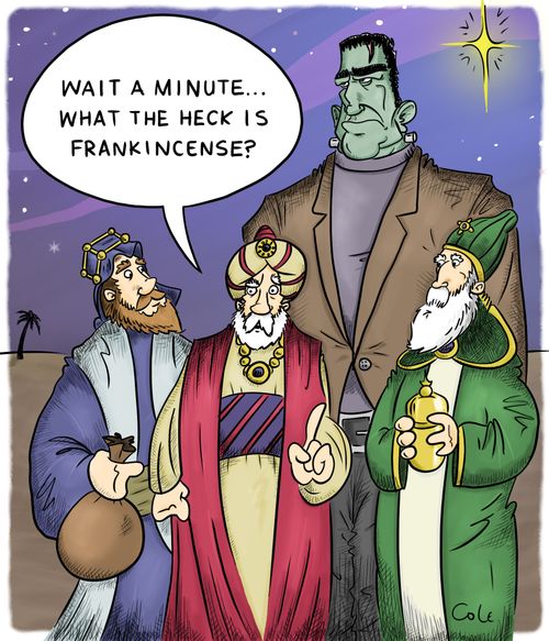 'Wait a minute... What the heck is frankincense?'