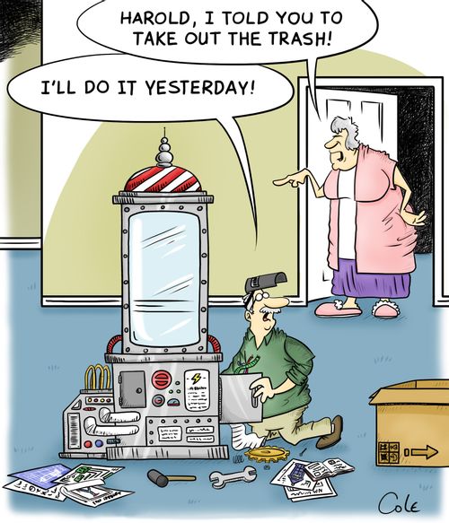 'Harold, I told you to take out the trash!'