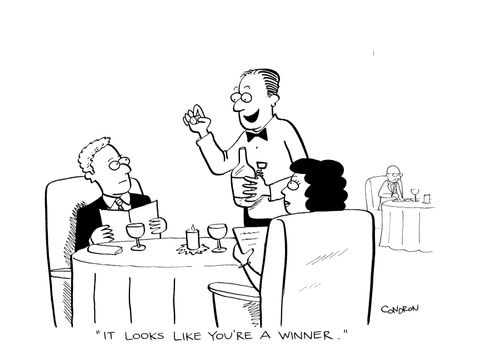 'It looks like you're a winner.'