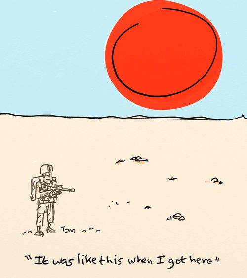 'It was like this when I got here.'