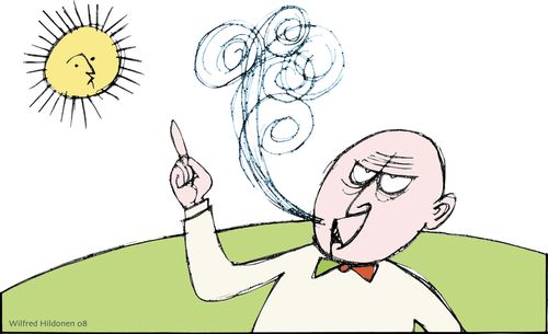 The climate sceptic and the Sun.