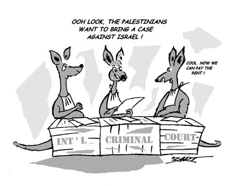 'Ooh look, the Palestinians want to bring a case against Israel!'
