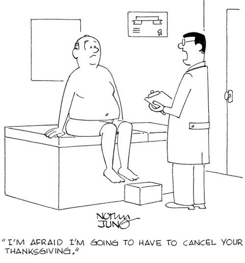"I'm afraid I'm going to have to cancel your Thanksgiving."