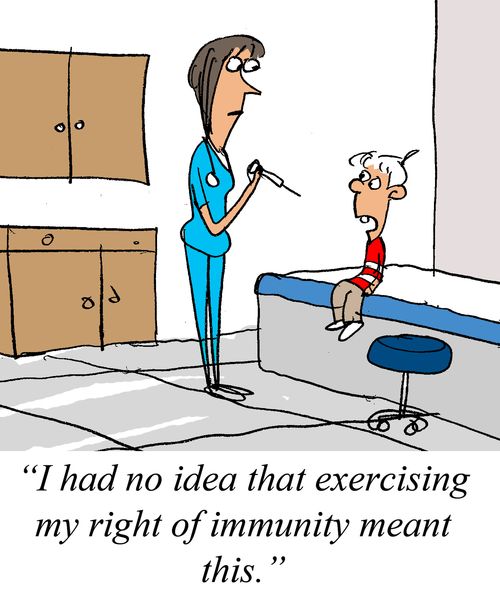"I had no idea that exercising my right of immunity meant this."