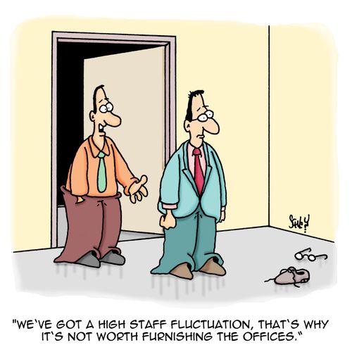'We've got a high staff fluctuation, that's why it's not worth furnishing the offices.'