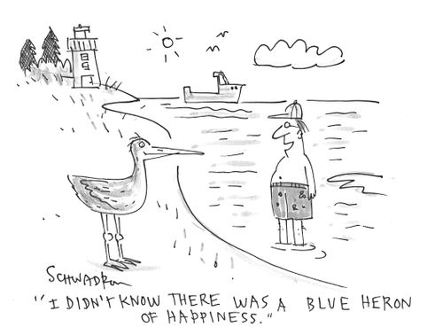 'I didn't know there was a blue heron of happiness.'