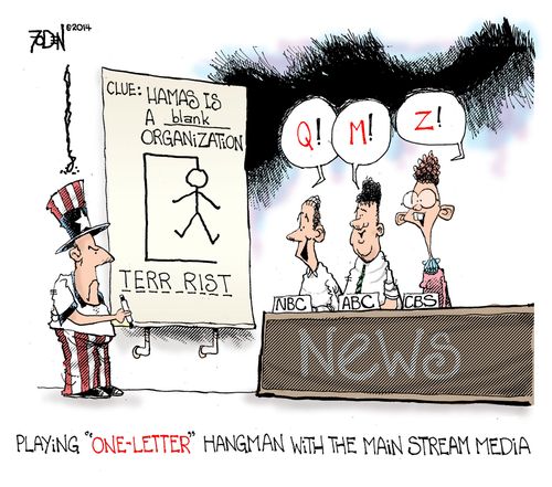 Playing 'One-Letter' hangman with the Main Stream Media.