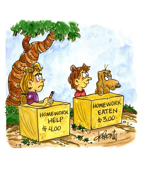 Homework Help and Homework Eaten Stands