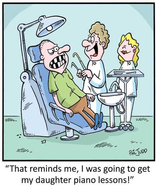 "That reminds me, I was going to get my daughter piano lessons!"