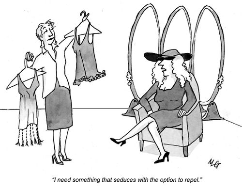 "I need something that seduces with the option to repel."
