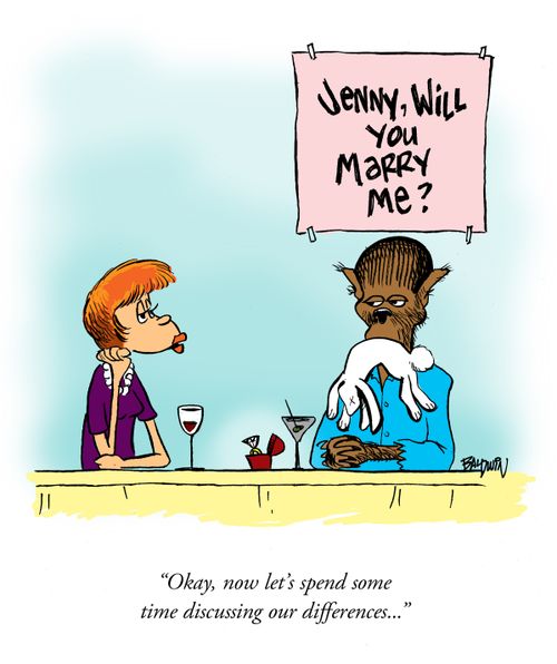 'Okay, now let's spend some time discussing our differences...'