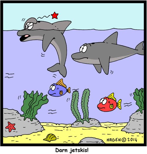 'Darn jetskis!'